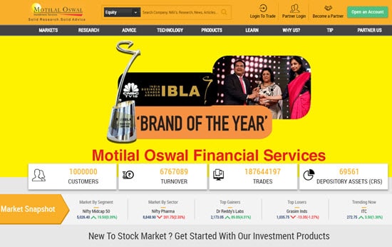 Motilal Oswal Demat and Trading Account in India